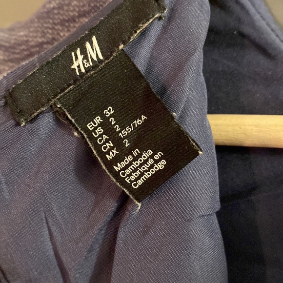 H&M Terry Loop Dress with Zip Back in Heathered Blue - Picture 4 of 7